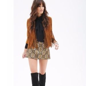 Forever 21 Brocade Mini Skirt